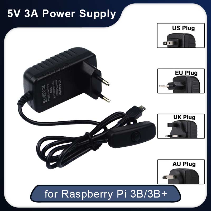 Pi Power Supply - Zasilacz 5V 3A Raspberry Pi 3
