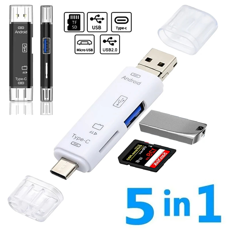 Micro Sd Card - 5 w 1 wielofunkcyjny czytnik kart
