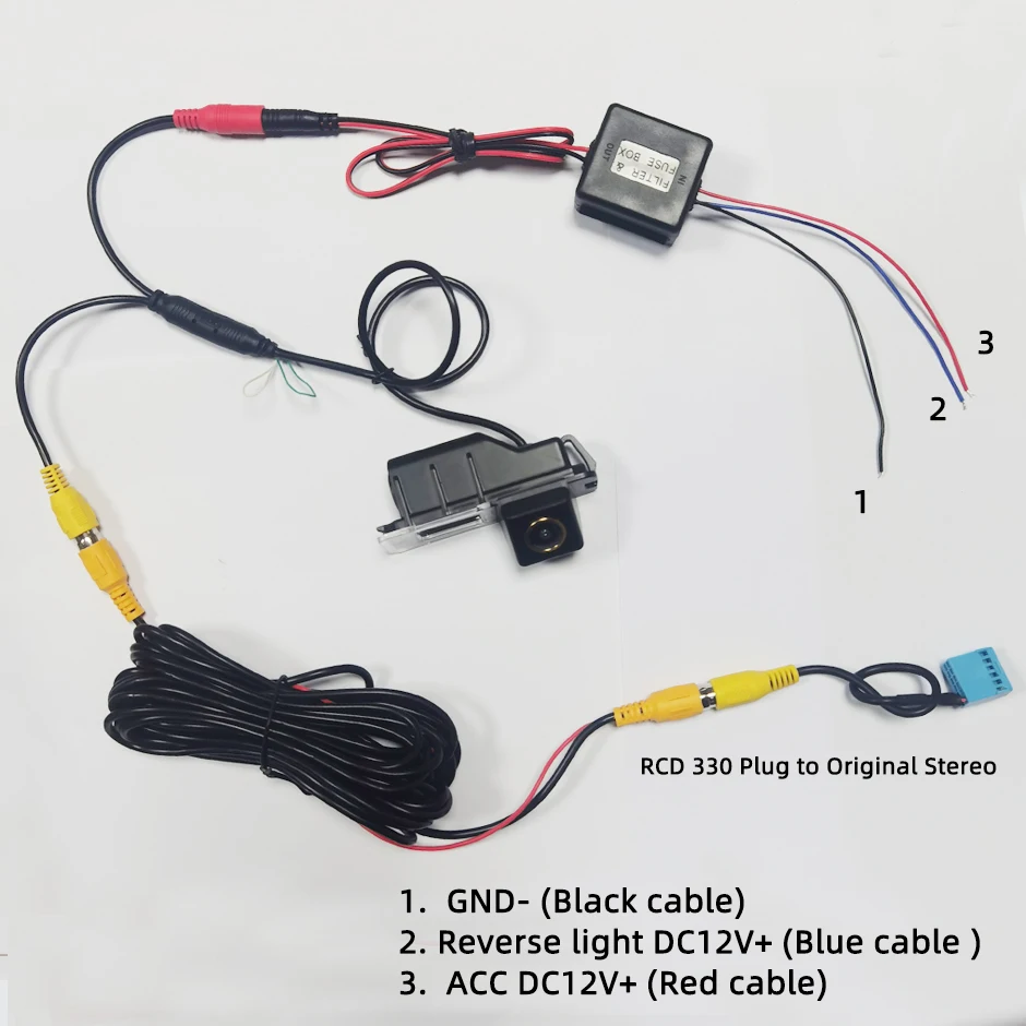 Pi Camera Cable - Filtr zasilania kamery cofania samochodu Prostownik