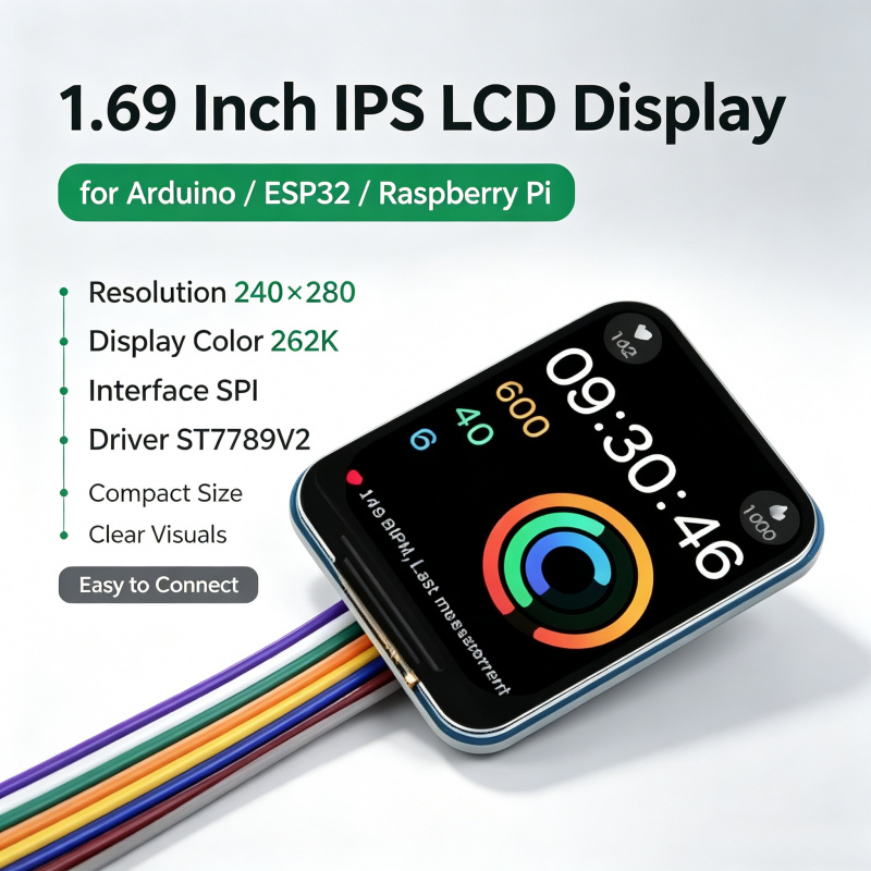 Pi Display - Moduł LCD IPS 1,69 cala, sterownik