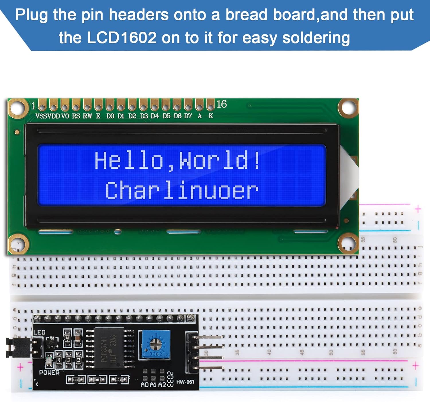 Pi Display - 1 zestaw wyświetlacza LCD 1602 20*4