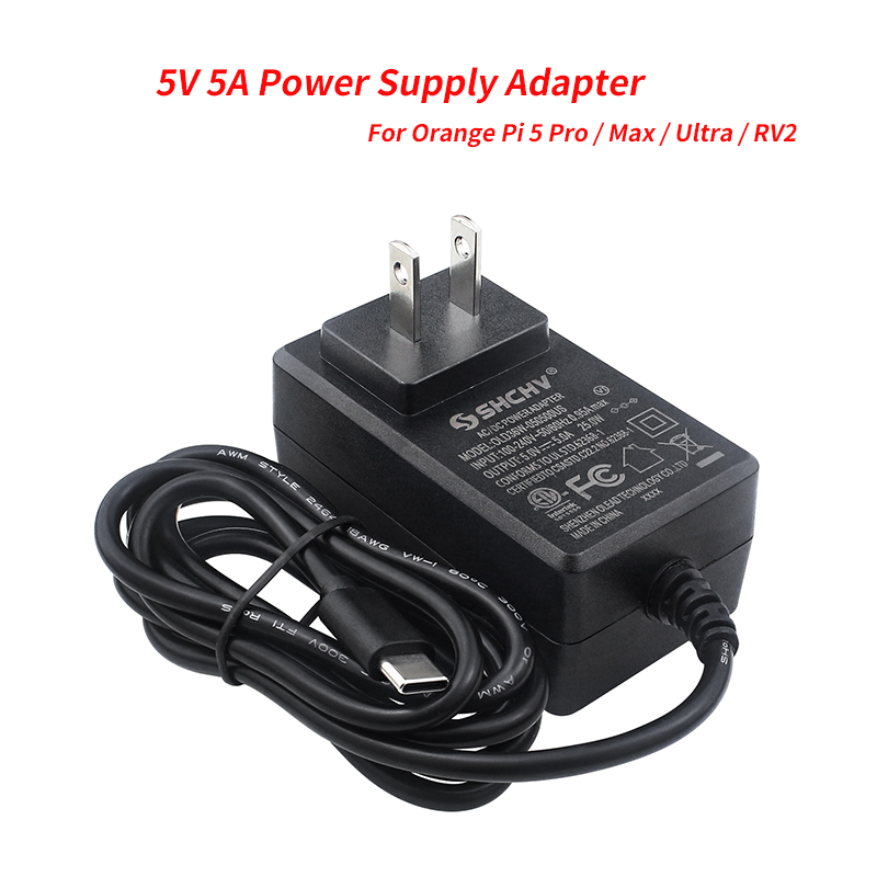 Pi Power Supply - Zasilacz 5V 5A Adapter Port Typu