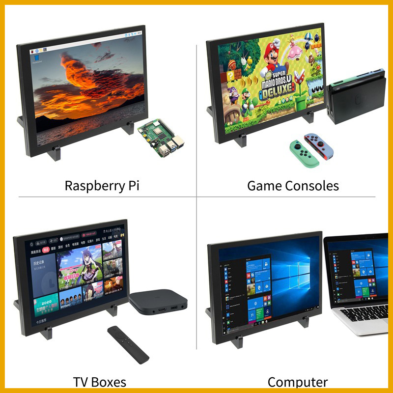 Pi Display - 10,1-calowy dotykowy ekran IPS, monitor LCD