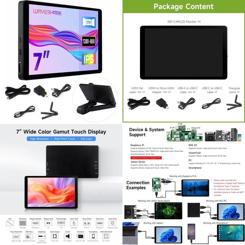 dla Aismartlink Waveshare 7-ca – Pi Display recenzja i cena