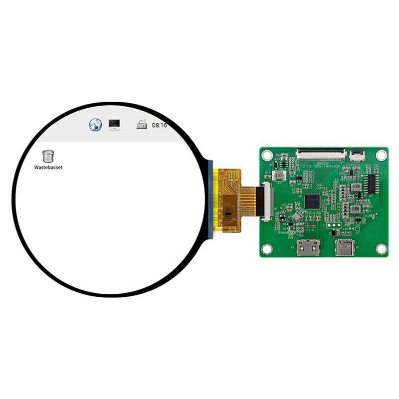 Okrągły wyświetlacz DSI TFT LC – Pi Display recenzja i cena